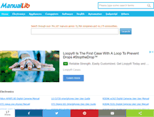 Tablet Screenshot of manuallib.com
